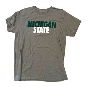 Knights Apparel Michigan State Tshirt Men’s XL Gray Green MSU collegiate READ